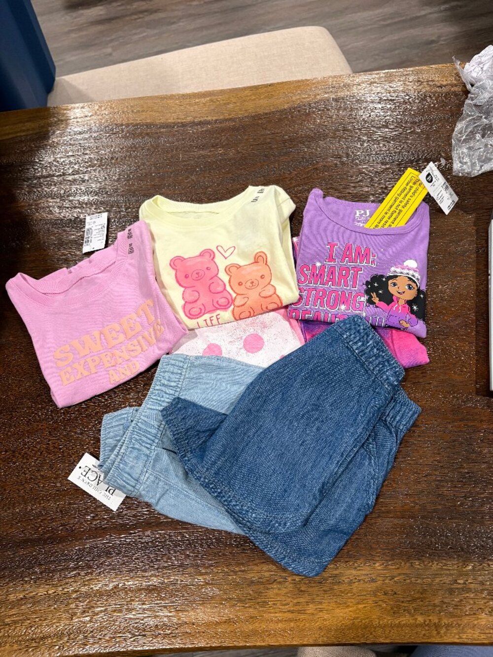 Lot of 7 The Children's Place Shirt Shorts Pj's sz  3T Denim Unique Sassy NWT